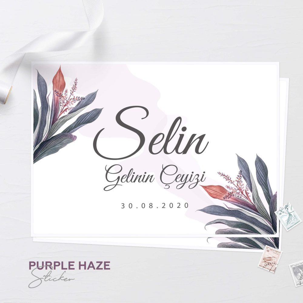 Purple Haze Çeyiz Sticker