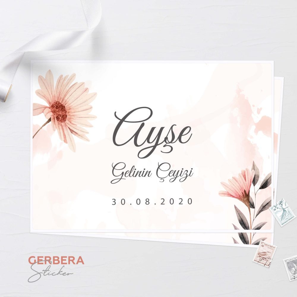 Garbera Çeyiz Sticker