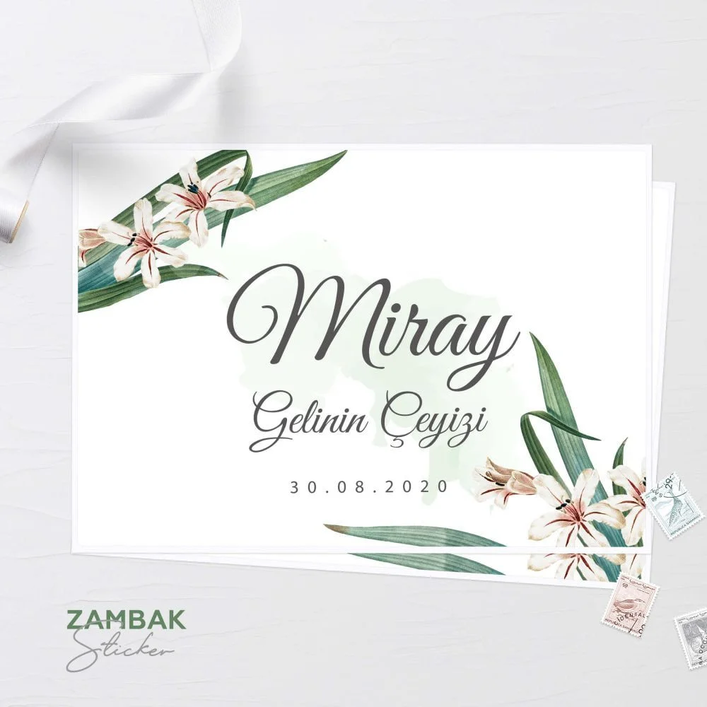 Zambak Çeyiz Sticker